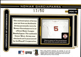 2003 Nomar Garciaparra Playoff PIECE OF THE GAME GAME-WORN JERSEY 17/50 #POG-72 Boston Red Sox