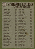 1971 Tom Seaver Bob Gibson Fergie Jenkins Topps 1970 NATIONAL LEAGUE STRIKEOUT LEADERS #72 Mets Cardinals Cubs