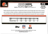 2025 Shedeur Sanders Topps Chrome ROOKIE REFRACTOR RC #315 Cleveland Browns
