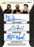 2026 Karl Malone Kevin Garnett Dennis Rodman Chris Webber Chris Bosh Kevin McHale Leaf Ultimate Sports Signatures SIX AUTOGRAPH 5/5 AUTO #US6-3 Jazz Timberwolves Bulls Kings Heat Celtics