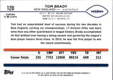 2024 Tom Brady Topps Chrome YELLOW REFRACTOR 74/75 #120 New England Patriots