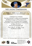 2020-21 Nelson Emerson Upper Deck SP Signature Edition Legends AUTOGRAPH AUTO #125 St. Louis Blues
