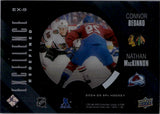 2024-25 Connor Bedard Nathan MacKinnon Upper Deck SPx EXCELLENCE REDEFINED #EX-9 Chicago Blackhawks Colorado Avalanche