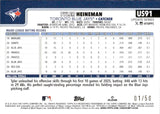 2025 Tyler Heineman Topps Update CANVAS STOCK 1/50 #US91 Toronto Blue Jays