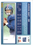 2025 Jaxson Dart Panini Donruss Optic RATED ROOKIE PINK PRIZM RC #400 New York Giants