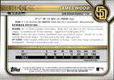 2022 James Wood Bowman Chrome Prospects PURPLE MOJO REFRACTOR 58/250 #BCP-213 San Diego Padres