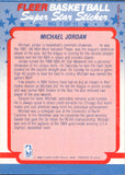 1988-89 Michael Jordan Fleer STICKER #7 Chicago Bulls *BACK GUM STAINS*