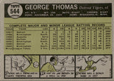 1961 George Thomas Topps ROOKIE RC #544 Detroit Tigers 1 BV$50 *HIGH NUMBER*