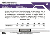 2023 Adrian Peterson Topps Composite TOPPS CHROME PURPLE GEOMETRIC REFRACTOR 20/199 #38 Minnesota Vikings