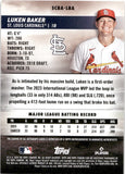 2024 Luken Baker Topps Stadium Club ROOKIE AUTOGRAPH RC AUTO #SCBA-LBA St. Louis Cardinals