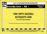 2025 Brooks Lee Topps 1990 DESIGN ROOKIE AUTOGRAPH RC AUTO #90B2-BL Minnesota Twins