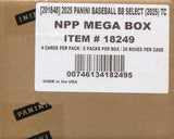 2025 Panini Select Baseball Mega, 20 Box Case
