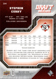 2009-10 Stephen Curry Upper Deck Draft Edition ROOKIE RC #34 Golden State Warriors