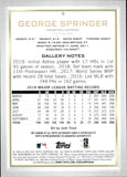 2019 George Springer Topps Gallery AUTOGRAPH AUTO #9 Houston Astros