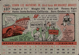 1956 Eddie Mathews Topps #107 Milwaukee Braves
