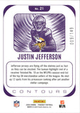 2025 Justin Jefferson Panini Phoenix CONTOURS YELLOW PYRAMIDS 9/149 #21 Minnesota Vikings