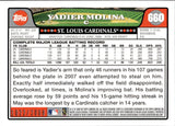 2008 Yadier Molina Topps GOLD 1022/2008 #660 St. Louis Cardinals