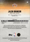 2025-26 Jalen Brunson Topps Signature Class GREEN 49/150 #58 New York Knicks