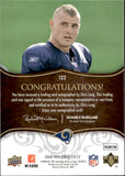 2008 Chris Long Upper Deck Exquisite Collection ROOKIE SIGNATURES AUTOGRAPH 59/150 RC AUTO #122 St. Louis Rams