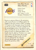 2012-13 Kobe Bryant Panini Anthology #155 Los Angeles Lakers