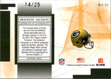 2007 Brandon Jackson Donruss Leaf Limited ROOKIE JERSEY AUTOGRAPH 14/25 RC AUTO #RJ-12 Green Bay Packers