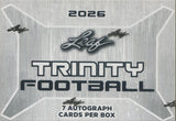 2026 Leaf Trinity Football Hobby, 10 Box Case *RELEASES 8/21*