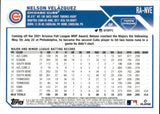 2023 Nelson Velazquez Topps Chrome ROOKIE AUTOGRAPH RC AUTO #RA-NVE Chicago Cubs