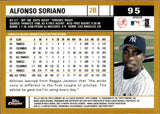 2002 Alfonso Soriano Topps Chrome GOLD REFRACTOR #95 New York Yankees