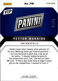 2026 Peyton Manning Panini The National VIP BLUE ICE PRIZM 35/75 #PM Indianapolis Colts