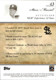 2010 Stan Musial Topps Tribute 3/99 #43 St. Louis Cardinals
