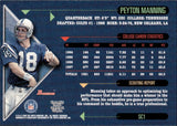 1998 Peyton Manning Bowman SCOUT'S CHOICE ROOKIE RC #SC1 Indianapolis Colts