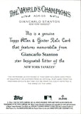 2025 Giancarlo Stanton Topps Allen & Ginter RELIC GAME-USED MEMORABILIA JERSEY #AGR-GS New York Yankees