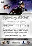 2023-24 Jet Greaves Upper Deck SERIES 1 YOUNG GUNS ROOKIE RC #246 Columbus Blue Jackets