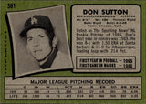 1971 Don Sutton Topps #361 Los Angeles Dodgers BV$40