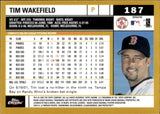 2002 Tim Wakefield Topps Chrome GOLD REFRACTOR #187 Boston Red Sox