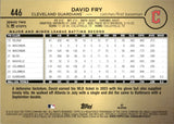 2024 David Fry Topps SERIES TWO GOLDEN MIRROR SSP #446 Cleveland Guardians