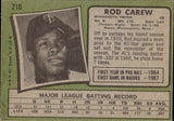 1971 Rod Carew Topps #210 Minnesota Twins BV$60