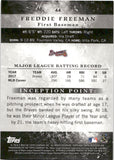 2018 Freddie Freeman Topps Inception RED 28/75 #44 Atlanta Braves