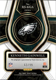 2021 Kenneth Gainwell Panini Select SILVER PRIZM ROOKIE SIGNATURES AUTOGRAPH AUTO RC 61/99 #RS-KGA Philadelphia Eagles