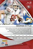 2019 George Kittle Panini Spectra NEON BLUE PRIZM 35/60 #22 San Francisco 49ers