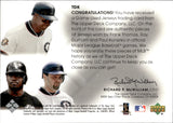 2001 Frank Thomas Ray Durham Paul Konerko Upper Deck SPx WINNING MATERIALS TRIPLE GAME-USED JERSEYS #TDK Chicago White Sox