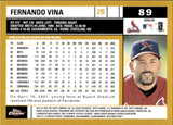 2002 Fernando Vina Topps Chrome GOLD REFRACTOR #89 St. Louis Cardinals