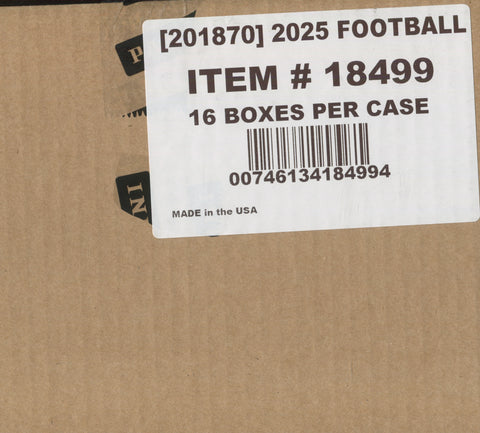 2025 Panini Certified Football Hobby, 16 Box Case *RELEASES 11/5*