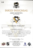 2019-20 Jake Guentzel Upper Deck The Cup INKED INSIGNIAS AUTOGRAPH AUTO 17/25 #II-JG Pittsburgh Penguins