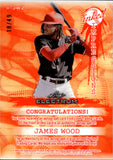 2024 James Wood Leaf Electrum INKED IMPRESSIONS BRONZE AUTOGRAPH 18/49 AUTO #II-JW2 Washington Nationals