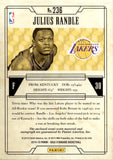 2014-15 Julius Randle Panini Gold Standard AUTOGRAPH JERSEY ROOKIE 132/149 AUTO RC #236 Los Angeles Lakers
