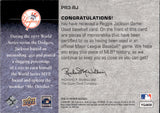 2008 Reggie Jackson Upper Deck Premier PREMIER REMNANTS 3 GAME-USED JERSEY 14/15 #PR3-RJ New York Yankees