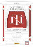 2025 Red Schoendienst Panini National Treasures MATERIAL TREASURES BLUE GAME-WORN MATERIAL 25/49 #MT-RS St. Louis Cardinals
