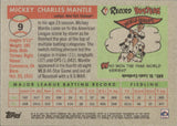2021 Mickey Mantle Topps X Collection NAVY BLUE 155/199 #9 New York Yankees