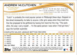 2014 Andrew McCutchen Topps BLACK JERSEY SP PHOTO VARIATION #150 Pittsburgh Pirates